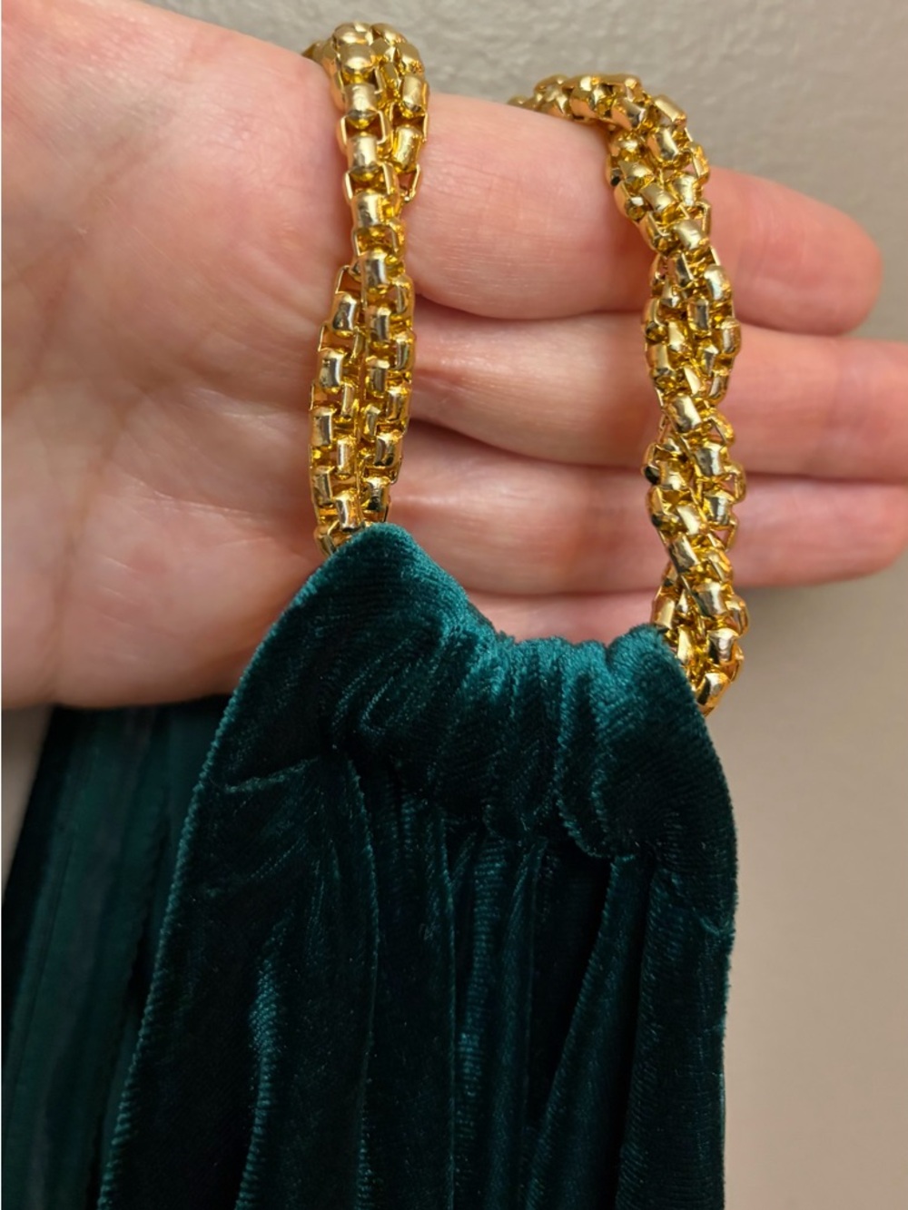 NWT Adrianna Papell 1-Shoulder Elegant Emerald Velvet Evening Party Dress Sz 8 - Picture 5 of 9